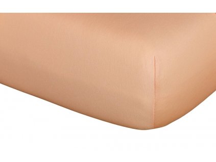 Jersey prostěradlo meruňka