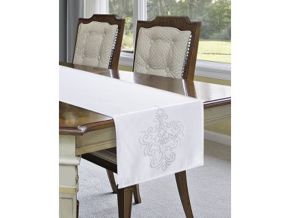 7775 luxusni stredovy ubrus yvette 40x140 cm