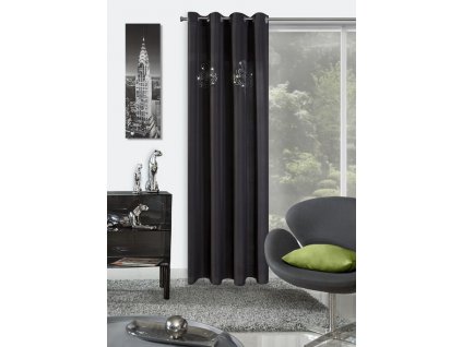 7805 luxusni zaves yvette 140x250 cerny