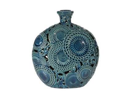 8177 modra vaza hariet 30 cm