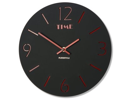 8486 nastenne hodiny slim cerne