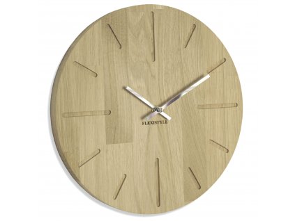 Nástěnné hodiny  dřevěné 30cm Přírodní
