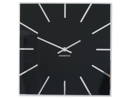 Nástěnné hodiny EXACT černé 50x50 cm