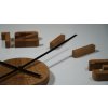 10821 2 velke nastenne hodiny eko stick drevo dub 75 cm