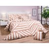 Povlečení bavlna Zebra světle hnědá 140x200 70x90 cm Dadka Vracov