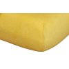 prostěradlo froté  tmave zluta 