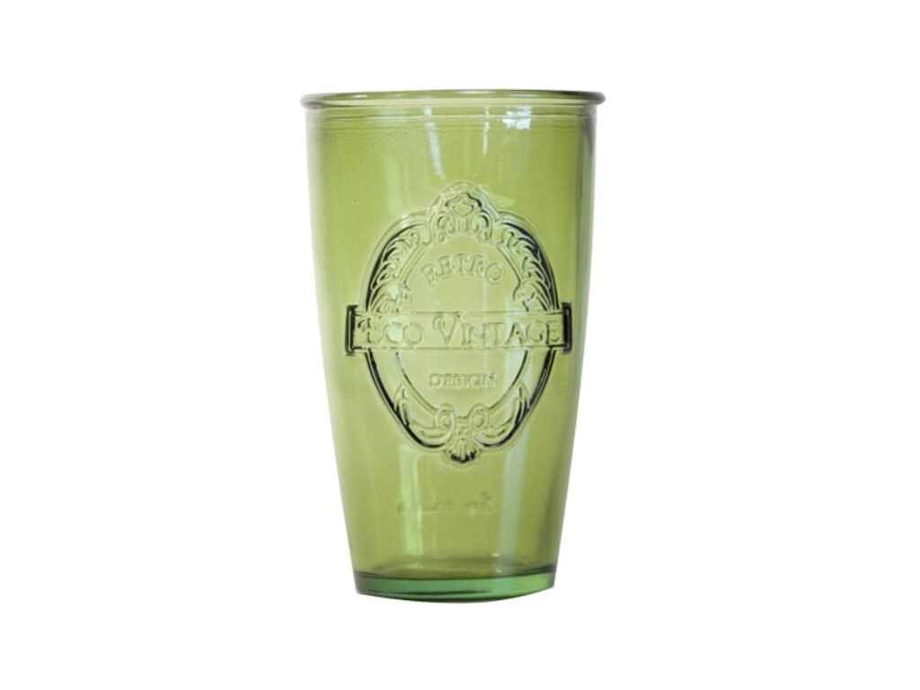 Sklenice ECOVINTAGE 0,35L, olivově zelená