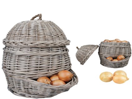 Koš na cibuli s víkem|Esschert Design