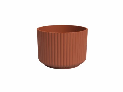 Květináč LUNA, 14cm, keramika, hnědá|TERRACOTTA