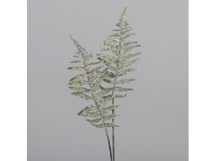 Dekorace větev kapradina 60cm, zelená, plast