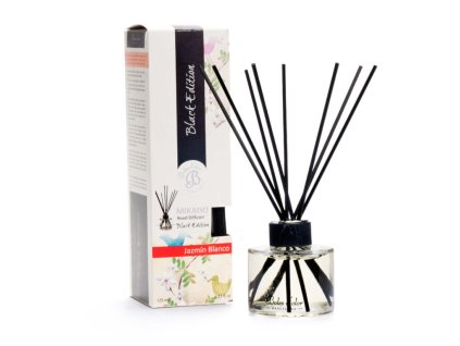 Difuzér MIKADO (Black Edition) 125 ml. Jazmin Blanco|Boles D´olor