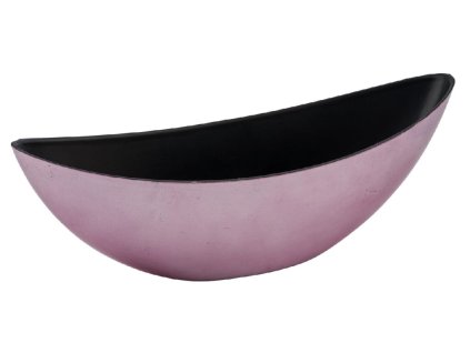 Miska oválná, růžová, V