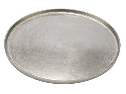 Podnos/tác ROUND, hliníkový, stříbrná, pr.43x2cm, ks