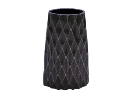 Váza Modern, hliník, šedá, 15x10x26cm