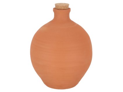 Zavlažovač podzemní XL OLLA, terakota, přírodní, 21x21x39cm