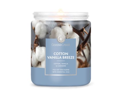 Svíčka s 1-knotem 0,2 KG COTTON VANILLA BREEZE, aromatická v dóze KP|GOOSE CREEK
