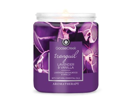 Svíčka s 1-knotem 0,2 KG LAVENDER VANILLA, aromatická v dóze KP|GOOSE CREEK