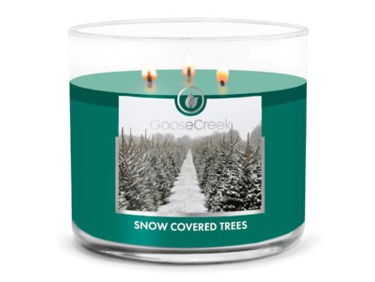 Svíčka 0,41 KG SNOW COVERED TREES, aromatická v dóze, 3 knoty|GOOSE CREEK