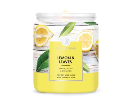 Svíčka s 1-knotem 0,2 KG LEMON & LEAVES, aromatická v dóze KP|GOOSE CREEK