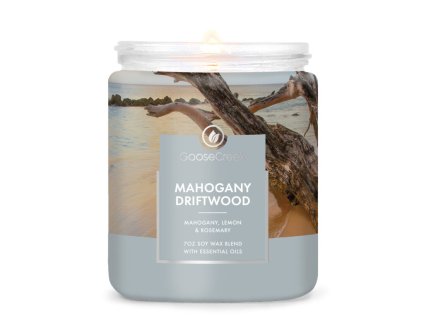 Svíčka s 1-knotem 0,2 KG MAHOGANY DRIFTWOOD, aromatická v dóze KP|GOOSE CREEK
