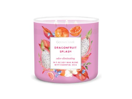 Svíčka 0,41 KG DRAGONFRUIT SPLASH, ANTIODOR, 3 knoty|GOOSE CREEK
