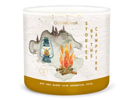 Svíčka WILDERNESS 0,41 KG  STORIES BY THE CAMPFIRE, 3 knoty|GOOSE CREEK