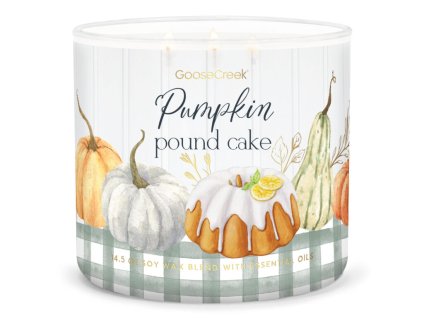 Svíčka 0,41 KG PUMPKIN POUND CAKE, aromatická v dóze, 3 knoty|GOOSE CREEK