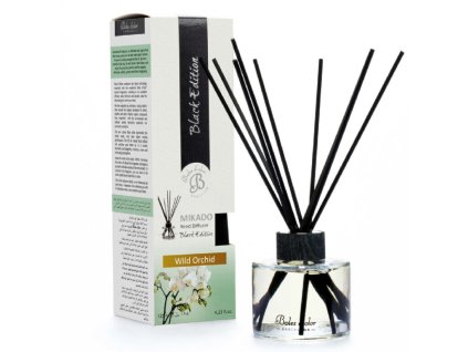 Difuzér MIKADO (Black Edition) 125 ml. Wild Orchid|Boles D´olor