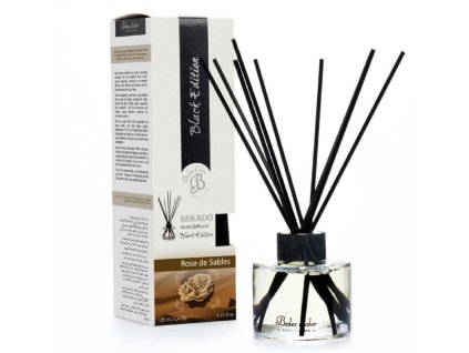 Difuzér MIKADO (Black Edition) 125 ml. Rose des Sables|Boles D´olor