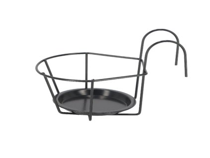 Závěs balkónový na květináč, šedá, š. 17,3cm|Esschert Design