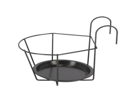 Závěs balkónový na květináč, šedá, š. 21,4cm|Esschert Design