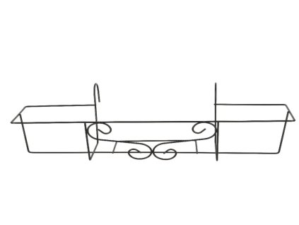 Závěs balkónový na truhlík - ornament, šedá, š. 62cm|Esschert Design