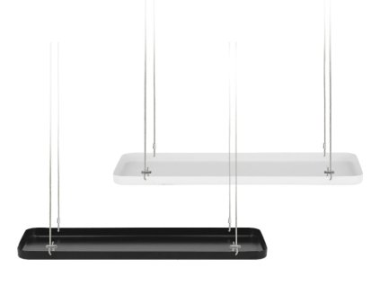 Závěs na květiny okenní 38x15cm, černá/bílá|Esschert Design