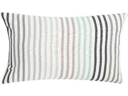 Polštář Cuba Stripe, 45x45cm, černá, bílá, šedá, hnědá, modrá|Ego dekor