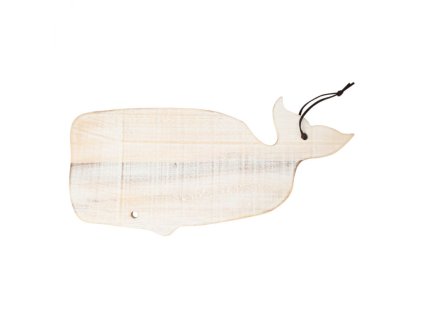 Prkénko Velryba OCEAN, 38x19x1,5cm, akát, bílá patina|T&G woodware