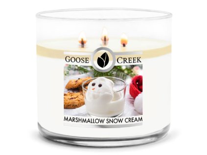 Svíčka 0,41 KG MARSHMALLOW SNOWCREAM, aromatická v dóze, 3 knoty|GOOSE CREEK