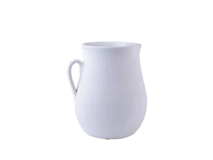 Váza/džbán TAVIRA, pr.18x25cm, krémová|PLAIN CREAM