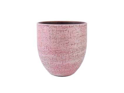 Obal na květináč keramický AMADORA, pr.18x16cm, červená|DIRTY RED