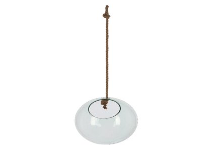 Aerárium otevřené z RECYKLOVANÉHO SKLA, BALL, pr. 20cm, závěsné|Esschert Design