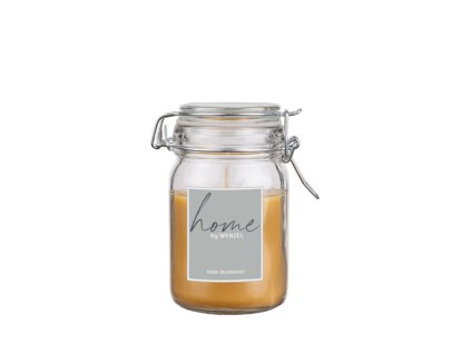Svíčka v dóze HOME pr.7x12cm, natur, ks|Wenzel