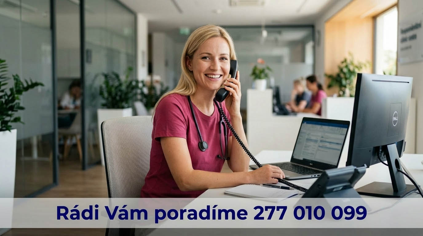 Zavolejte nám — 277 010 099, telefonická poradna Po–Pá 7–17 h