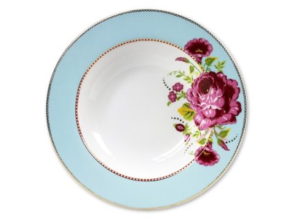 140 pip studio floral polevkovy talir modry 21 5cm
