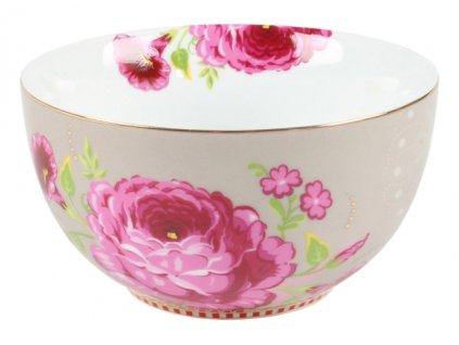 179 pip studio floral miska khaki 12cm