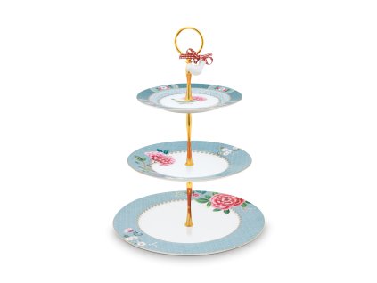 530 pip studio blushing birds 3 patrovy etazer modry 17 21 26 5cm