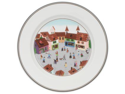 Design Naif Speiseteller Dorf 271 mm