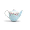 341 essenza pip porzellan floral cherry tea pot small blau