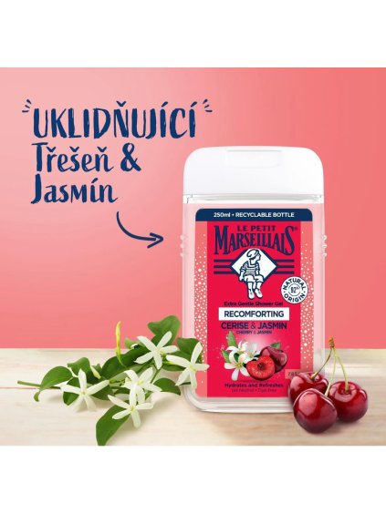 Le Petit Marseillais sprchový gel Třešeň & Jasmín 250 ml
