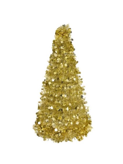 Umělý vánoční stromek kužel zlatý Clayre & Eef