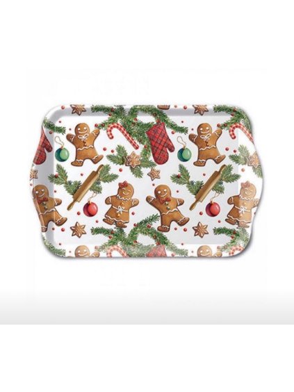 Vánoční servírovací tác s perníčkama