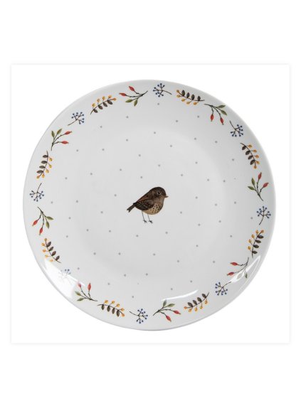 Keramický dezertní talíř SPARROW Clayre & Eef